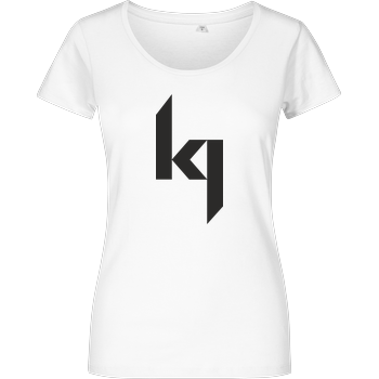 Kjunge - Logo Damenshirt weiss