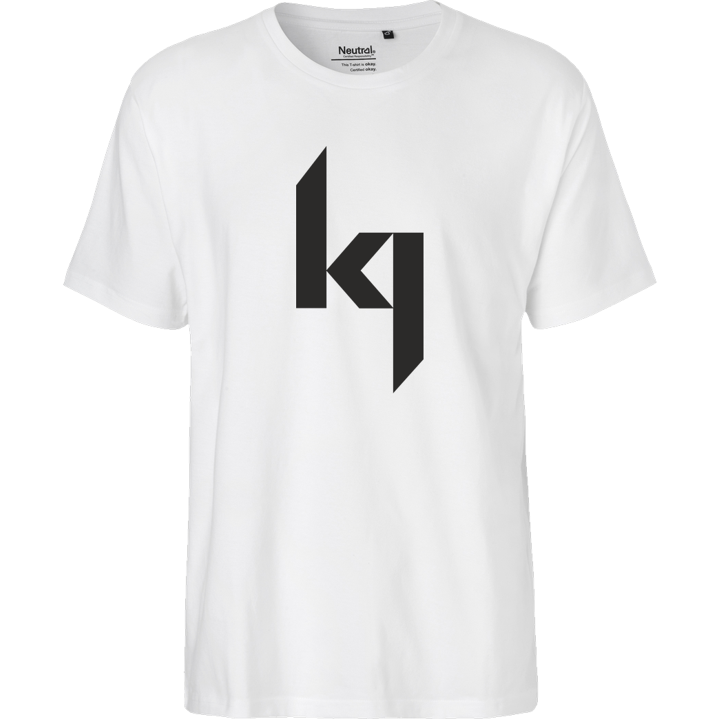 Kjunge Kjunge - Logo T-Shirt Fairtrade T-Shirt - weiß