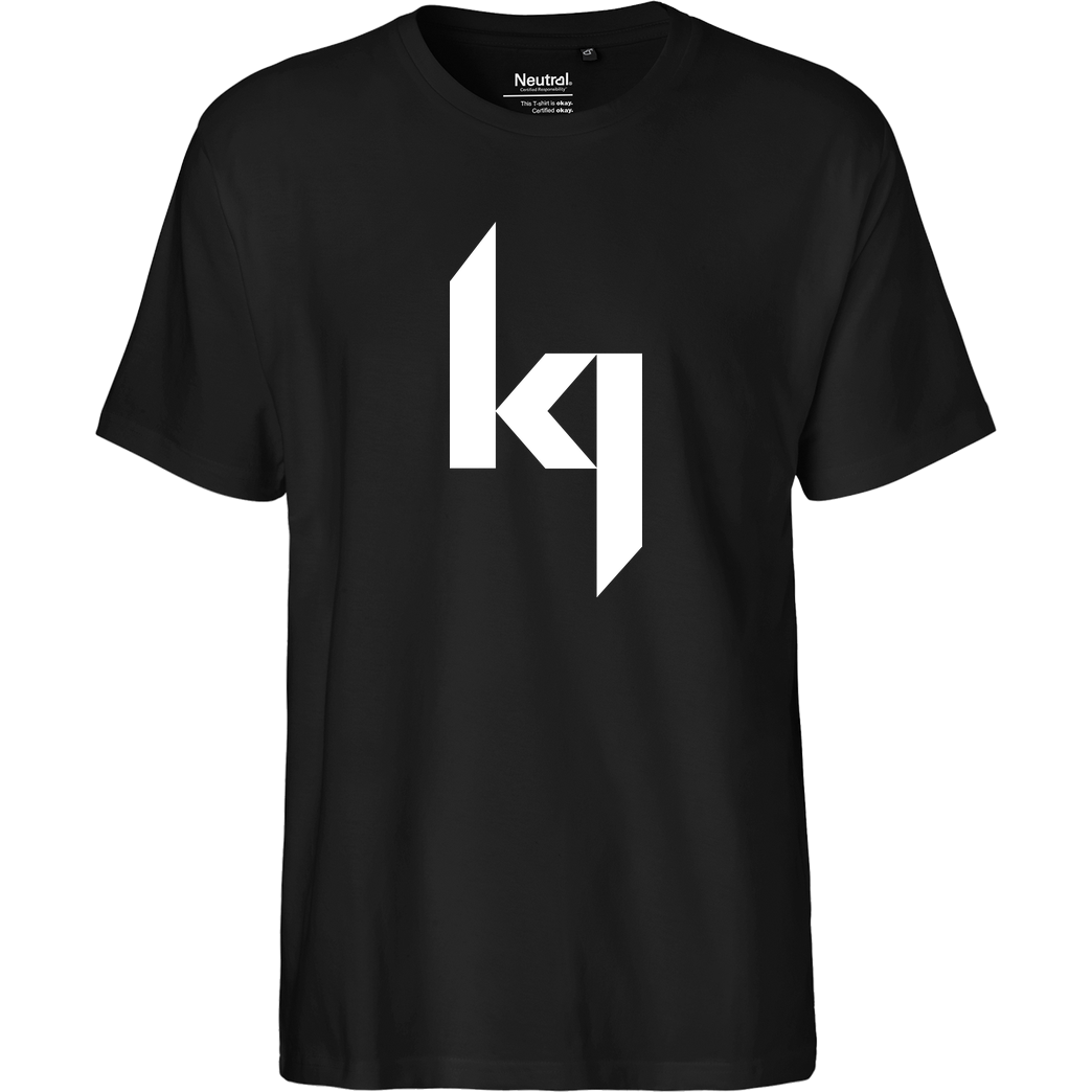 Kjunge Kjunge - Logo T-Shirt Fairtrade T-Shirt - schwarz