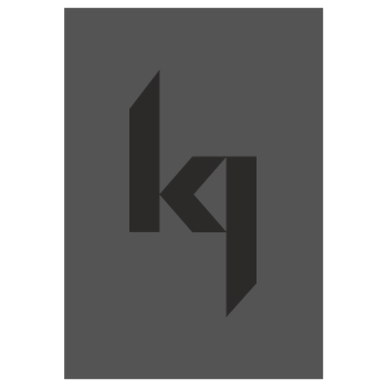 Kjunge - Logo Kunstdruck grau
