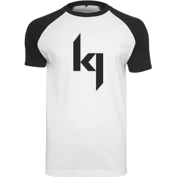 Kjunge - Logo Raglan-Shirt weiß