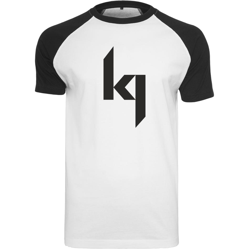 Kjunge Kjunge - Logo T-Shirt Raglan-Shirt weiß