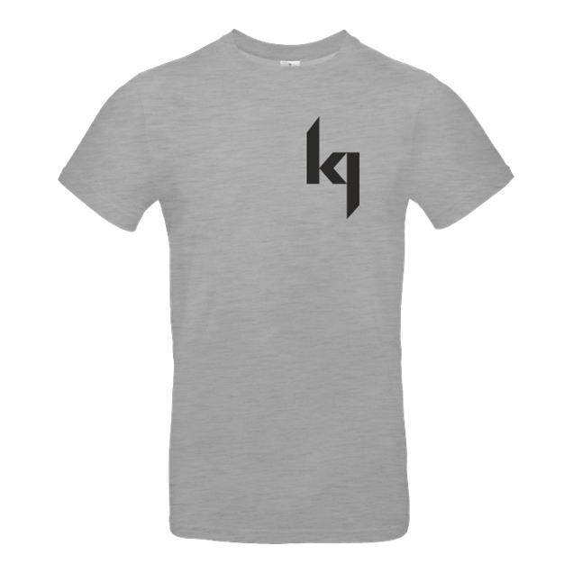 Kjunge - Kjunge - Small Logo - T-Shirt - B&C EXACT 190 - heather grey