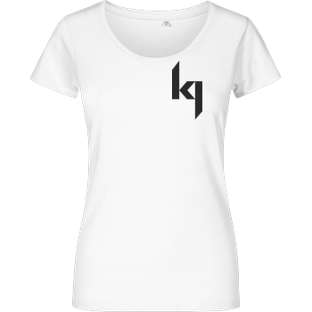 Kjunge - Small Logo Damenshirt weiss