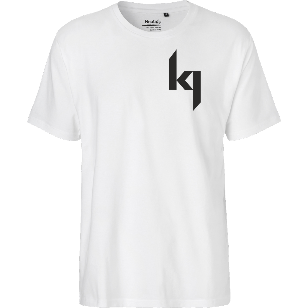 Kjunge Kjunge - Small Logo T-Shirt Fairtrade T-Shirt - weiß