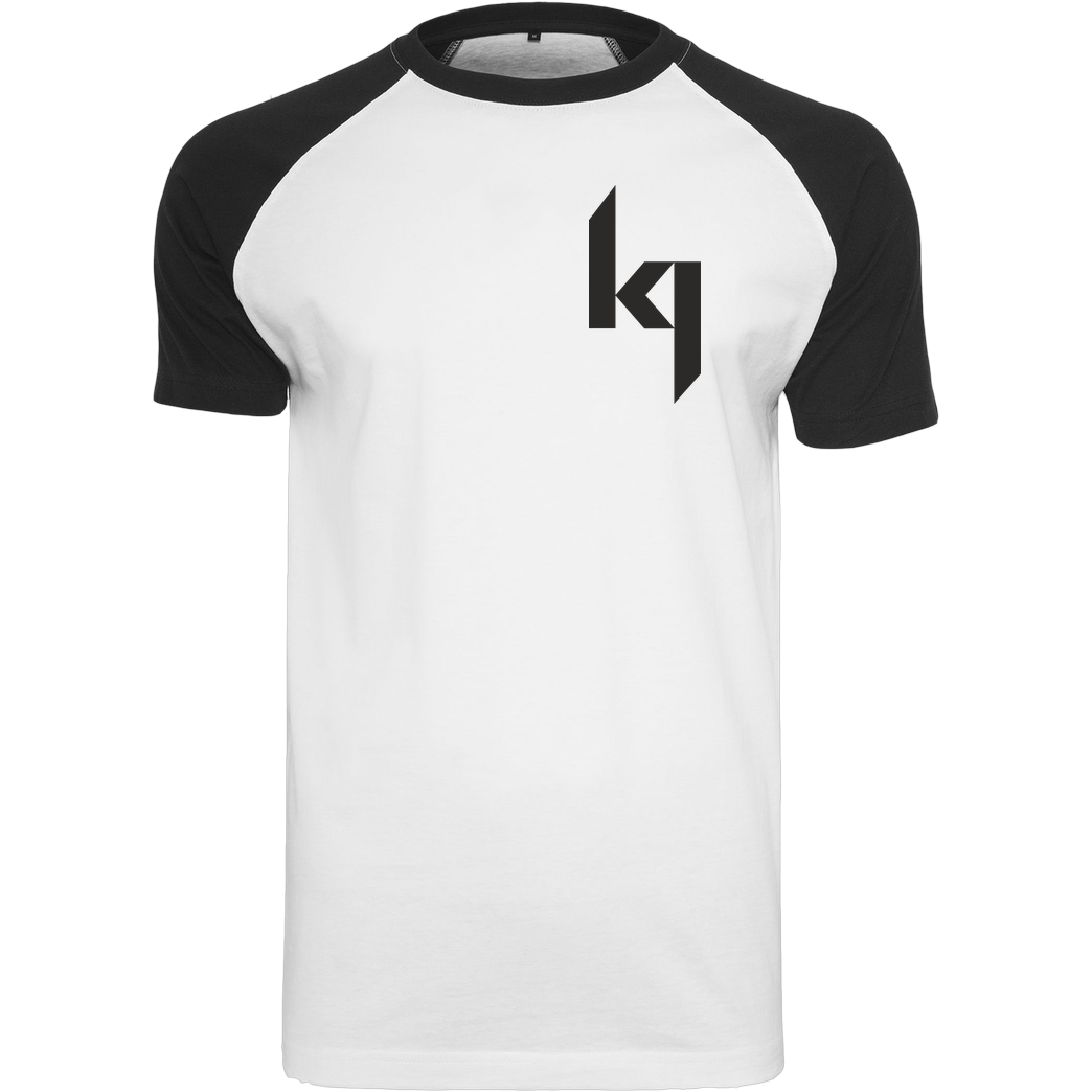 Kjunge Kjunge - Small Logo T-Shirt Raglan-Shirt weiß