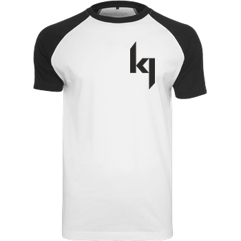Kjunge Kjunge - Small Logo T-Shirt Raglan-Shirt weiß