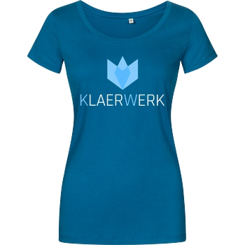 KLAERWERK Community Klaerwerk Community - Logo T-Shirt Damenshirt petrol