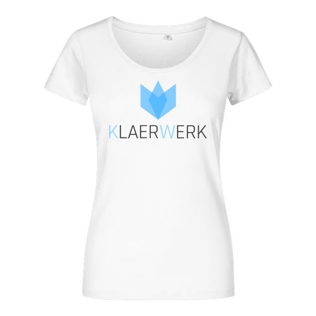 KLAERWERK Community - Klaerwerk Community - Logo - T-Shirt - Damenshirt weiss