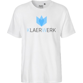 KLAERWERK Community Klaerwerk Community - Logo T-Shirt Fairtrade T-Shirt - weiß