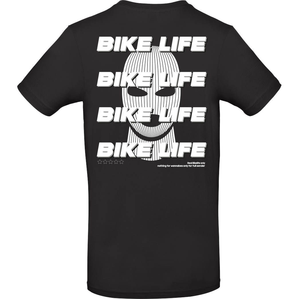 Knallgaskevin KnallgasKevin - Bike Life T-Shirt B&C EXACT 190 - Schwarz