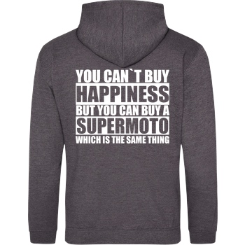 Knallgaskevin KnallgasKevin - Supermoto Happiness Sweatshirt JH Hoodie - Dark heather grey