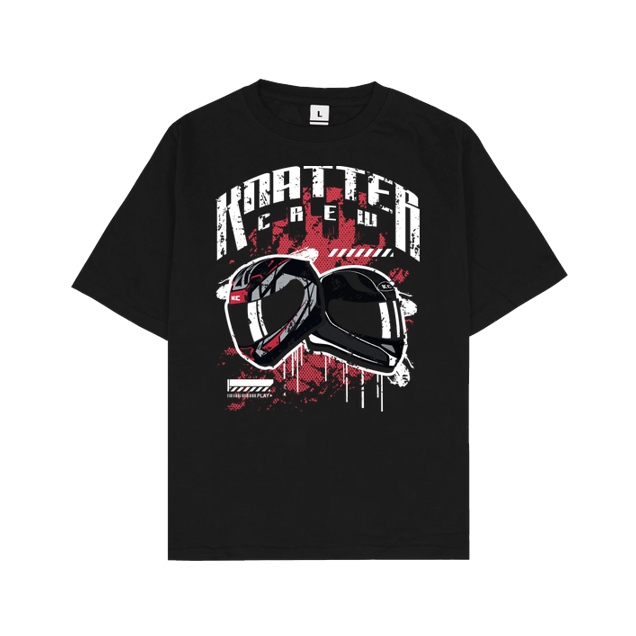 Knattercrew - Knattercrew - Streetwear Edition - T-Shirt - Oversize T-Shirt - Schwarz