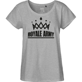 Krench Royale Krench - Royale Army T-Shirt Fairtrade Loose Fit Girlie - heather grey