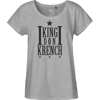 Krench Royale Krencho - Don Krench T-Shirt Fairtrade Loose Fit Girlie - heather grey