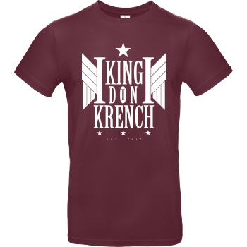 Krench Royale Krencho - Don Krench Wings T-Shirt B&C EXACT 190 - Bordeaux