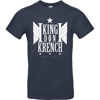 Krench Royale Krencho - Don Krench Wings T-Shirt B&C EXACT 190 - Navy