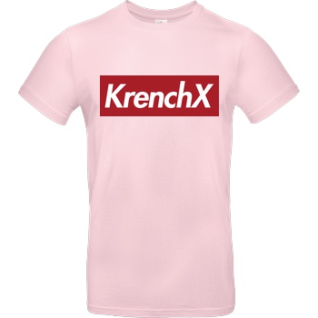 Krench Royale Krencho - KrenchX new T-Shirt B&C EXACT 190 - Rosa