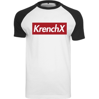 Krench Royale Krencho - KrenchX new T-Shirt Raglan-Shirt weiß