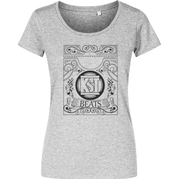 KsTBeats KsTBeats - Oldschool T-Shirt Damenshirt heather grey