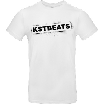 KsTBeats KsTBeats - Splatter T-Shirt B&C EXACT 190 - Weiß