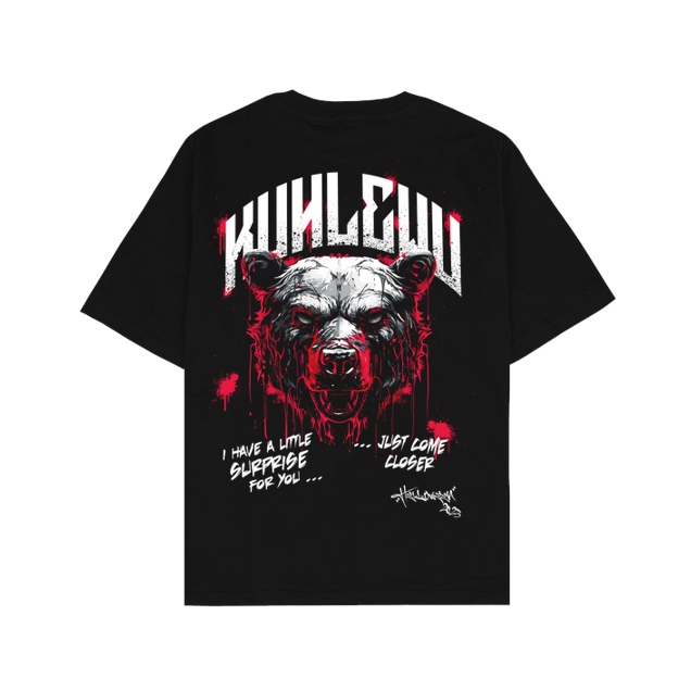 Kuhlewu - Kuhlewu - Bear (Halloween 2023) - T-Shirt - Oversize T-Shirt - Schwarz