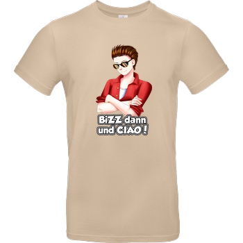 LETSPLAYmarkus LetsPlayMarkus - Bizz dann... T-Shirt B&C EXACT 190 - Sand