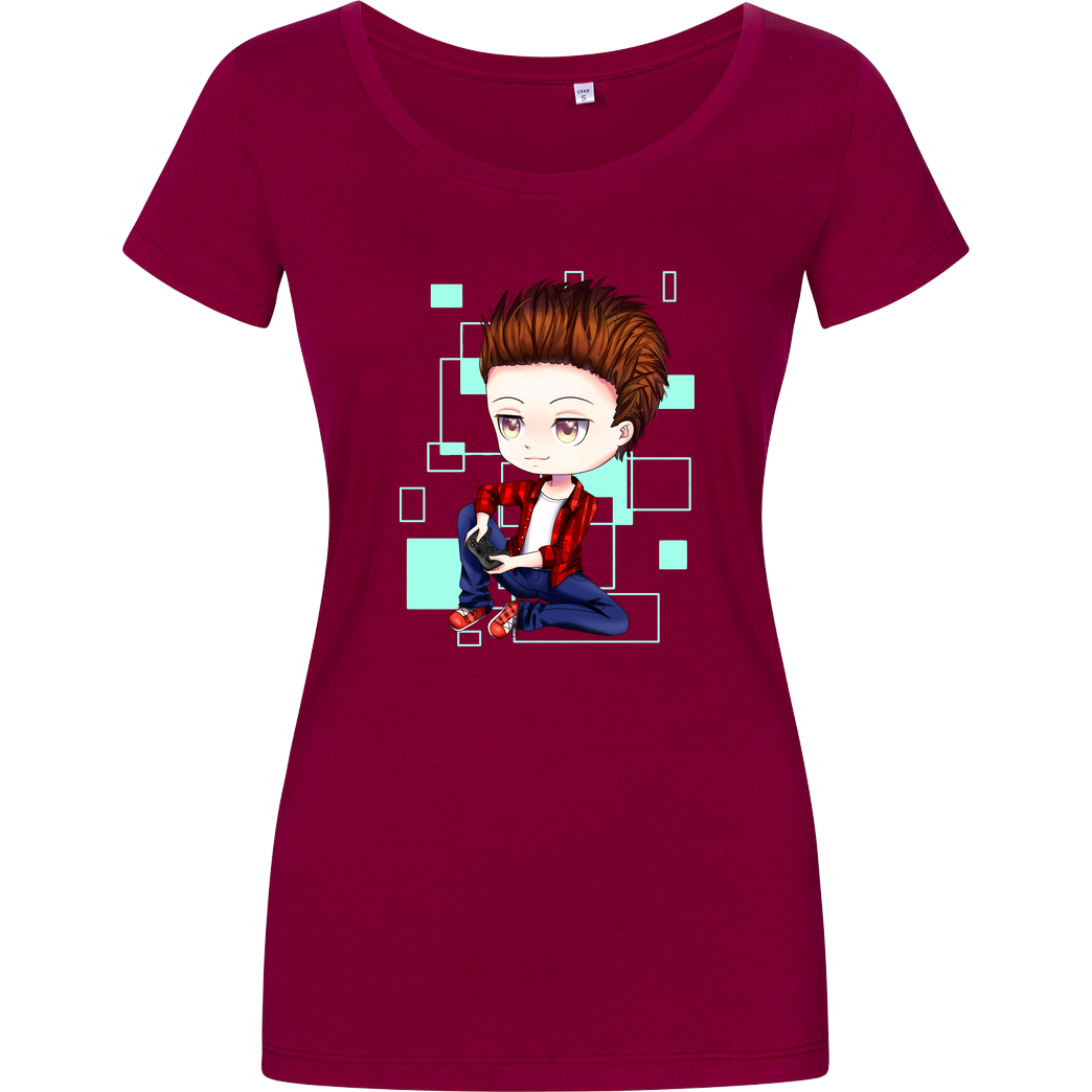 LETSPLAYmarkus LetsPlayMarkus - Chibi T-Shirt Damenshirt berry