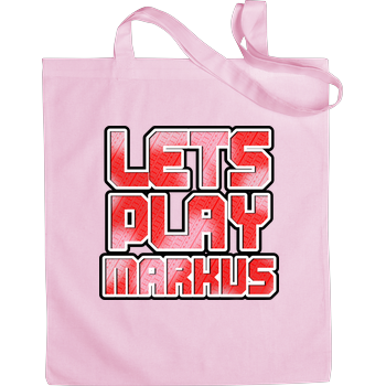 LetsPlayMarkus - Logo Stoffbeutel Pink