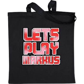 LetsPlayMarkus - Logo Stoffbeutel schwarz