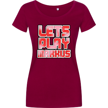 LetsPlayMarkus - Logo Damenshirt berry