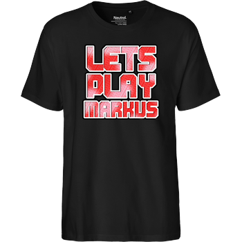 LetsPlayMarkus - Logo Fairtrade T-Shirt - schwarz