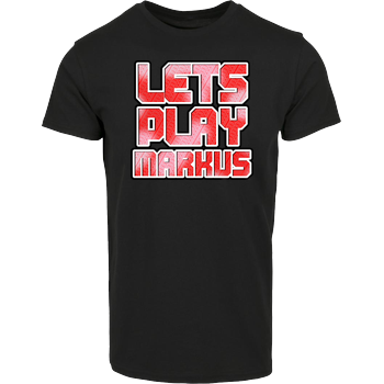 LetsPlayMarkus - Logo Hausmarke T-Shirt  - Schwarz
