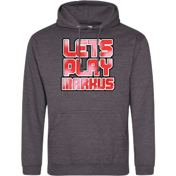 LetsPlayMarkus - Logo JH Hoodie - Dark heather grey