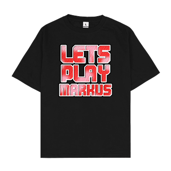 LetsPlayMarkus - Logo Oversize T-Shirt - Schwarz