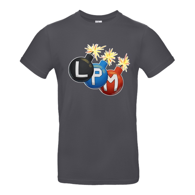 LETSPLAYmarkus - LetsPlayMarkus - LPM Bomben - T-Shirt - B&C EXACT 190 - Dark Grey