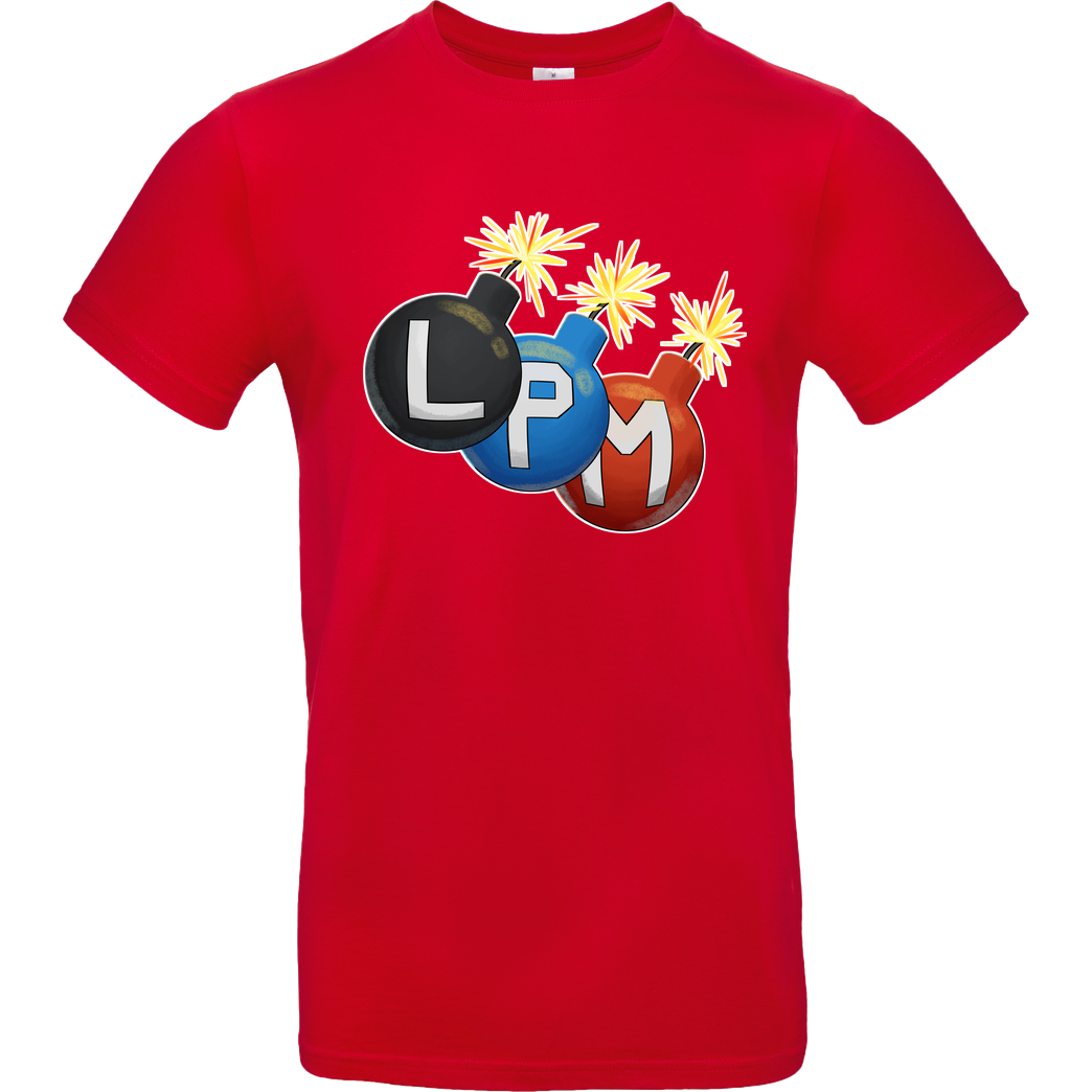 LETSPLAYmarkus LetsPlayMarkus - LPM Bomben T-Shirt B&C EXACT 190 - Rot