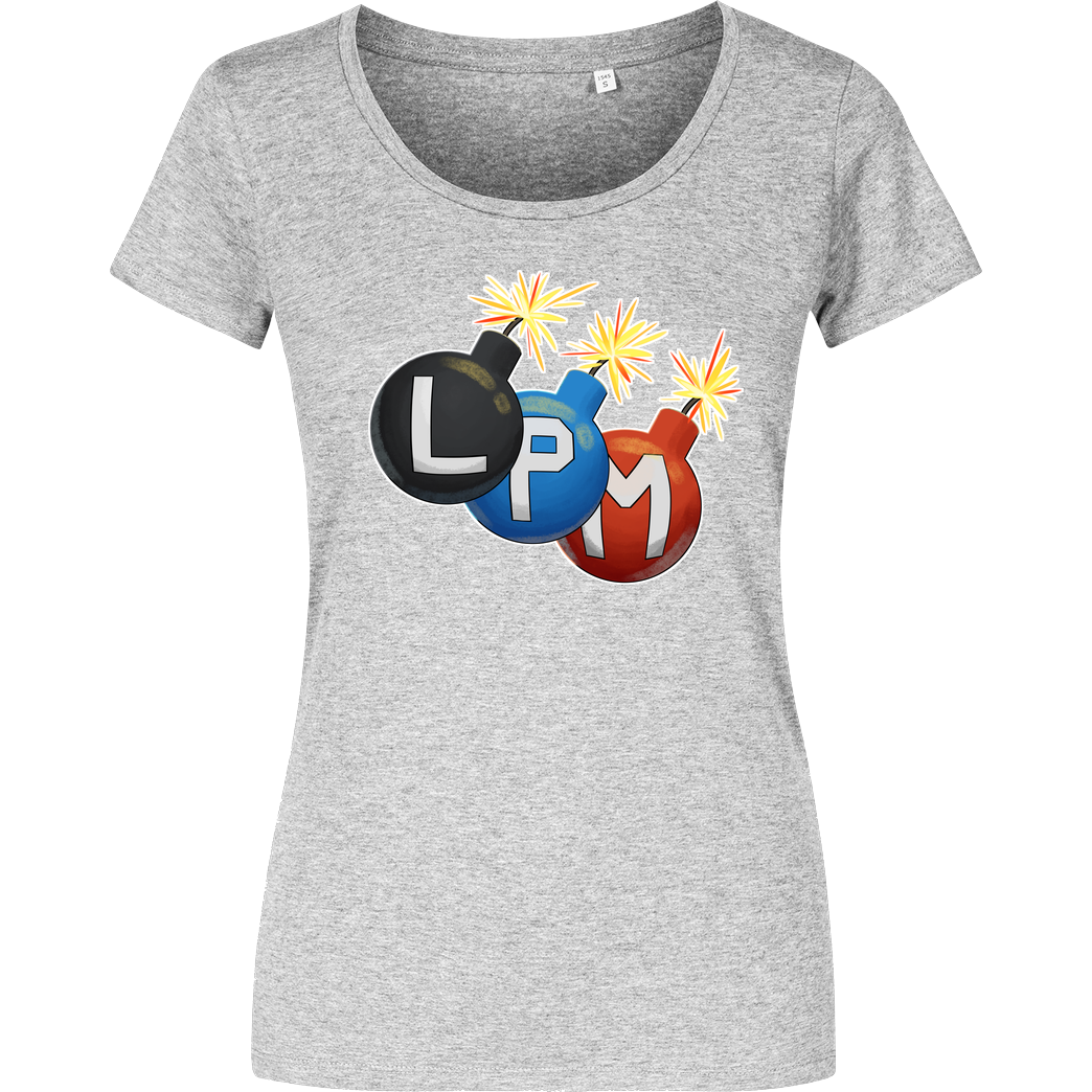 LETSPLAYmarkus LetsPlayMarkus - LPM Bomben T-Shirt Damenshirt heather grey