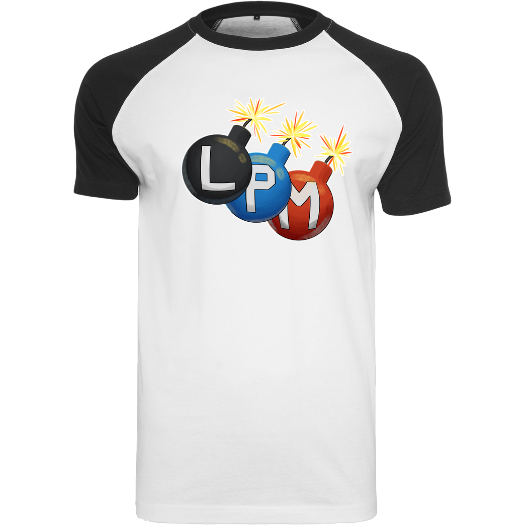 LETSPLAYmarkus LetsPlayMarkus - LPM Bomben T-Shirt Raglan-Shirt weiß