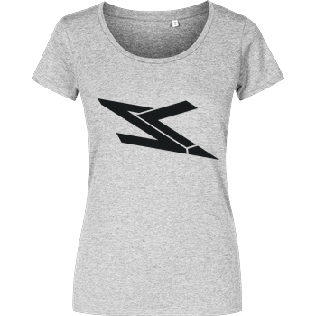 Lexx776 | SkilledLexx Lexx776 - Logo T-Shirt Damenshirt heather grey