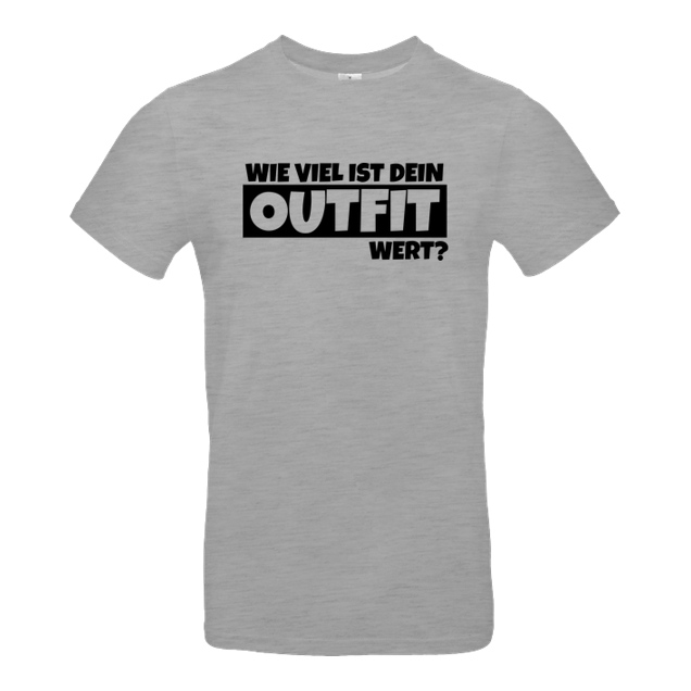 Lion - Lion - Wie viel ist dein Outfit wert? - T-Shirt - B&C EXACT 190 - heather grey