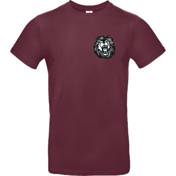 Lionhearts Lionhearts Logo T-Shirt B&C EXACT 190 - Bordeaux