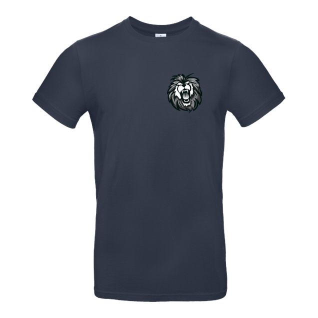 Lionhearts - Lionhearts Logo - T-Shirt - B&C EXACT 190 - Navy