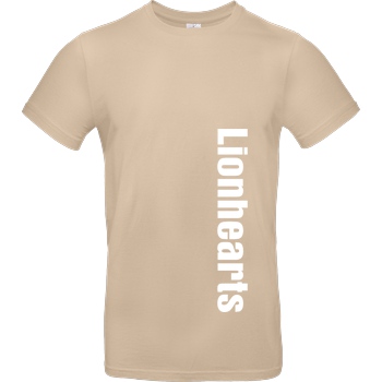 Lionhearts Lionhearts Logo T-Shirt B&C EXACT 190 - Sand