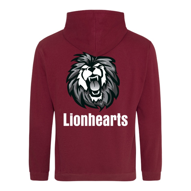 Lionhearts - Lionhearts Logo - Sweatshirt - JH Hoodie - Bordeaux