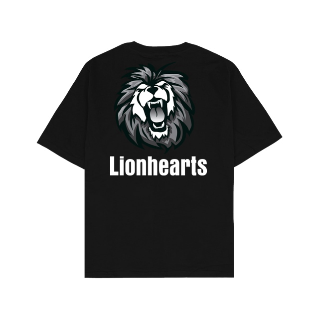 Lionhearts - Lionhearts Logo - T-Shirt - Oversize T-Shirt - Schwarz