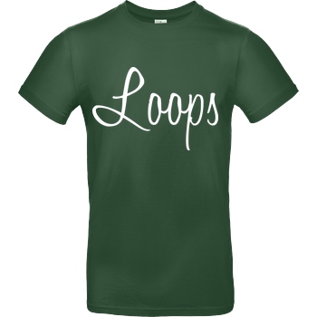 Sonny Loops Loops - Signature T-Shirt B&C EXACT 190 - Flaschengrün