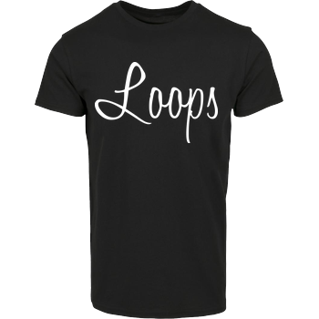 Loops - Signature Hausmarke T-Shirt  - Schwarz