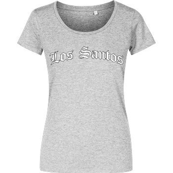3dsupply Original Los Santos T-Shirt Damenshirt heather grey