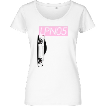 LPN05 LPN05 - Rocket Bunny T-Shirt Damenshirt weiss